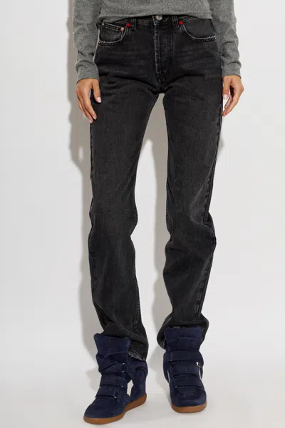 Isabel Marant Belt-loop Jeans In Black