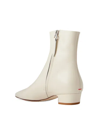 Aeyde Solid Suede Ankle Boots In Neutral