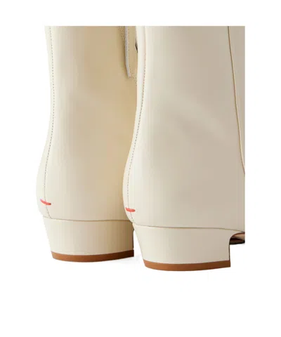 Aeyde Solid Suede Ankle Boots In Neutral