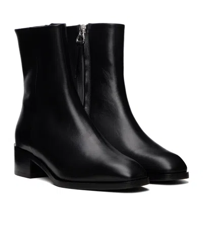 Aeyde Solid Leather Ankle Boots In Multi