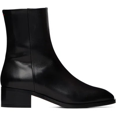 Aeyde Solid Leather Ankle Boots In Multi