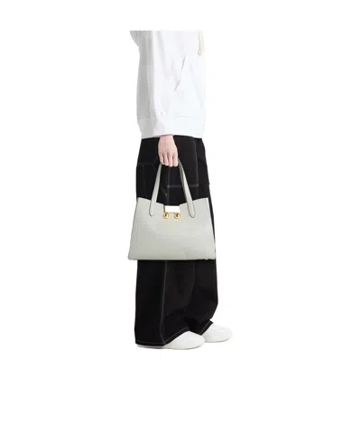 Marni Solid Color Handbags In Gray