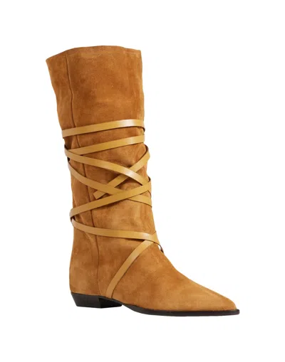 Isabel Marant Leather Boots In Brown