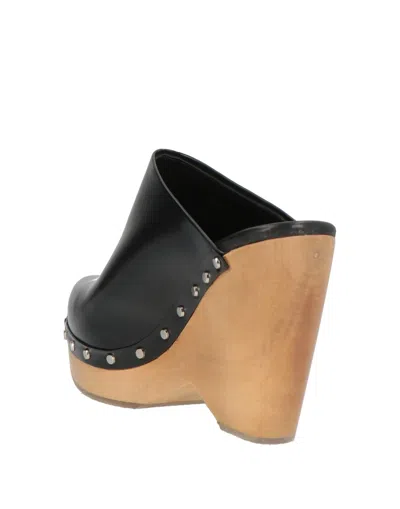 Isabel Marant 110mm Wedge-heel Leather Clogs In Multi