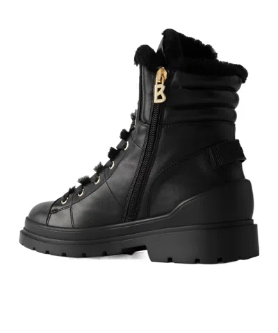 Bogner Embellished Shearlinglined Leather Ankle Boots In Black