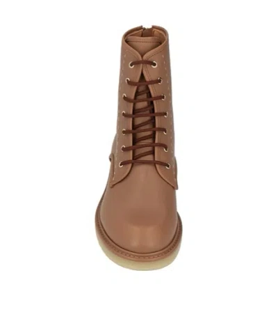 Max Mara Woman Ankle Boots Light Brown Size 8.5 Leather In Brown
