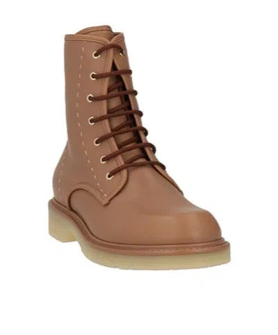 Max Mara Woman Ankle Boots Light Brown Size 8.5 Leather In Brown