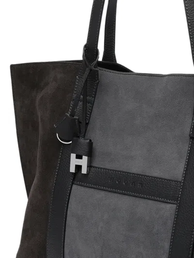 Hogan Script Shopping Bag Medium In Pink