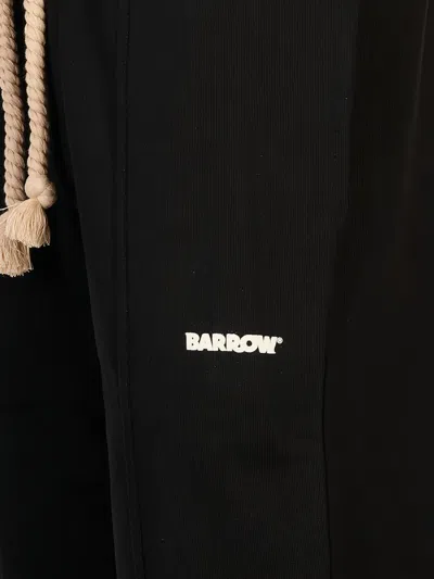 Barrow Logo-print Rope-drawstring Track Pants In Black