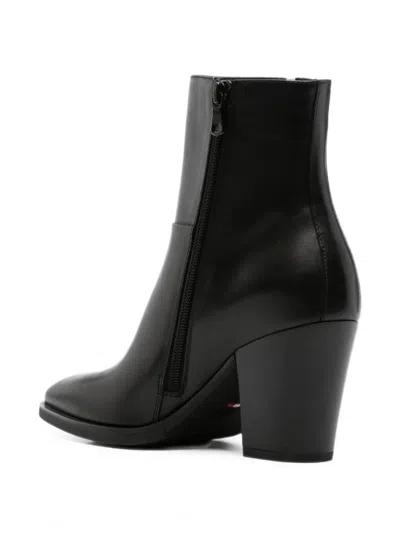 Nero Giardini Stud-embellished Pointed-toe Ankle Boots In Black