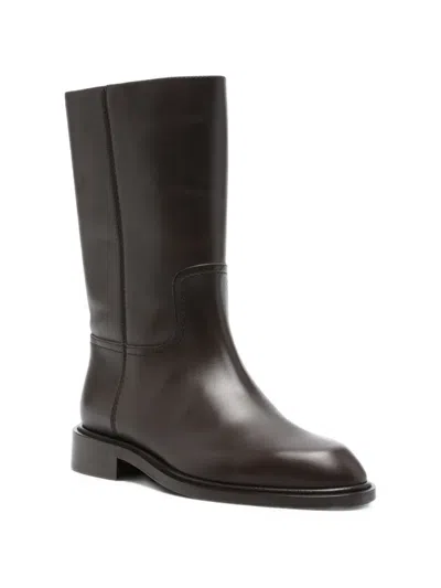 Co Tonal-stitched Boots In Black