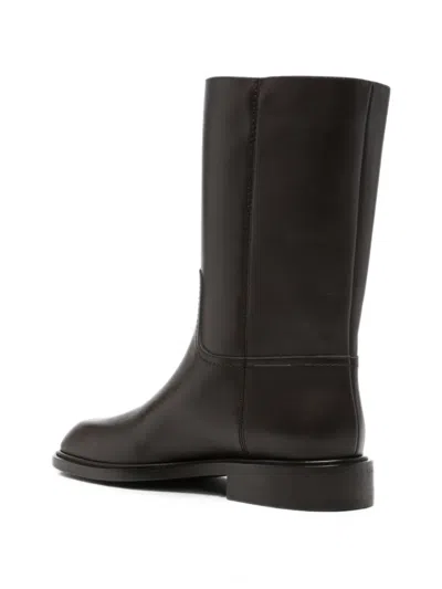 Co Tonal-stitched Boots In Black