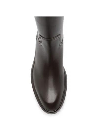 Co Tonal-stitched Boots In Black