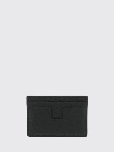 Tom Ford Leather Cardholder In Black