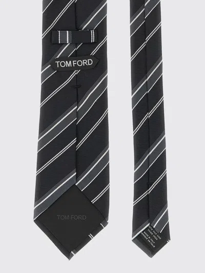 Tom Ford Mens Tie Diagonal Stripe Pattern Design In Multi