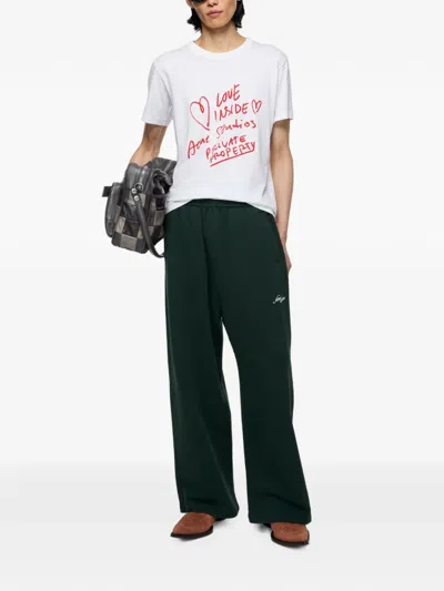 Acne Studios Graphic T-shirt In White