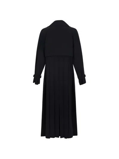 Max Mara Double-breasted Coat In Black