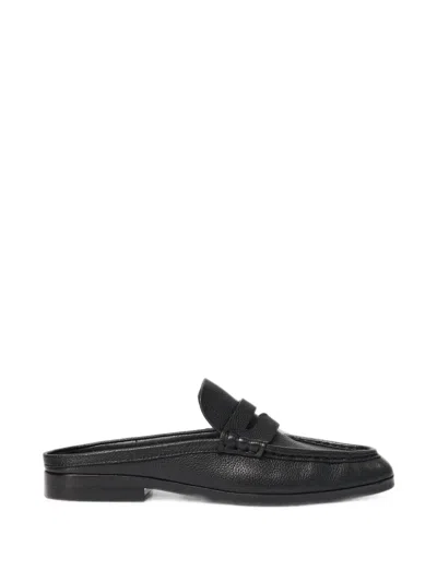 Simkhai Dean Pebbled Leather Mules In Black