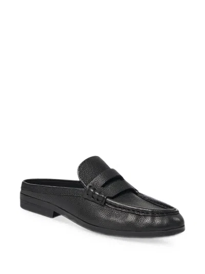 Simkhai Dean Pebbled Leather Mules In Black