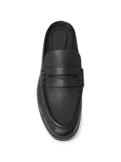 Simkhai Dean Pebbled Leather Mules In Black