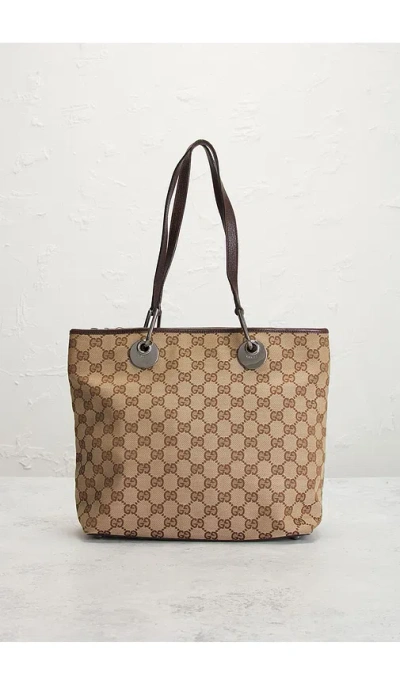 Fwrd Renew Gucci Eclipse Tote Bag In Black