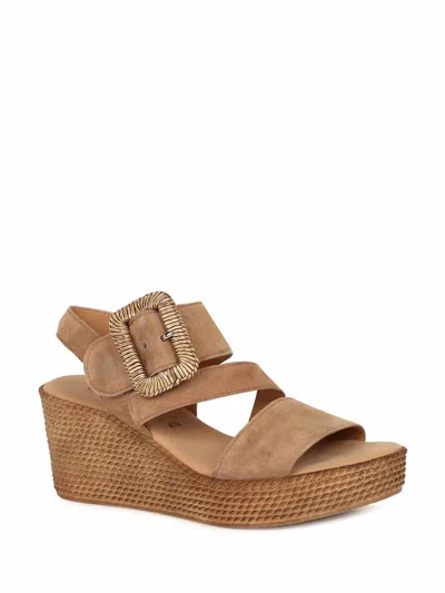 Gabor 84.771 Platform Wedge Sandal In Brown