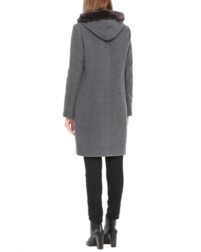 Florens Wool Coat In Blue