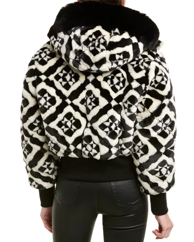 Moose Knuckles Bronte Bomber Coat In Black