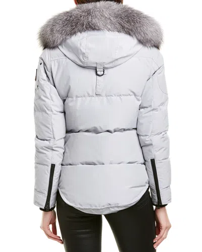 Moose Knuckles Quilted Puffer Coat In Blue