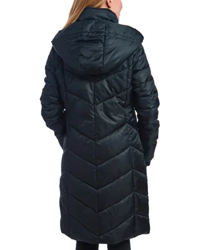 Kensie Long Down Jacket In Blue