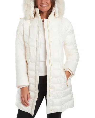 Kensie Medium Down Jacket In White