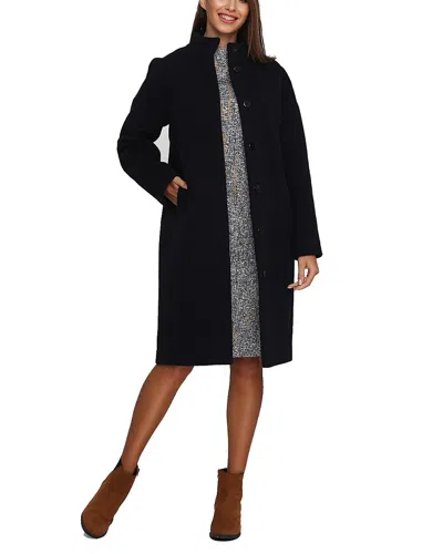 Florens Medium Wool Coat In Black
