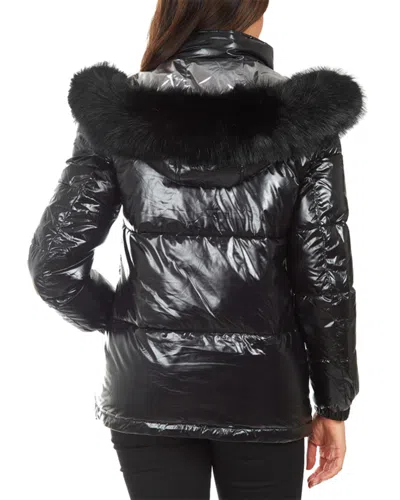 Kensie Short Down Jacket In Black