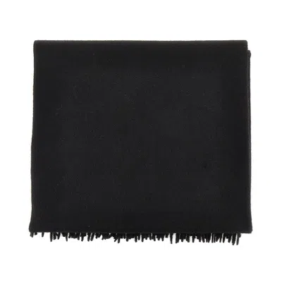 Max Mara Camel Wool Scarf In Black