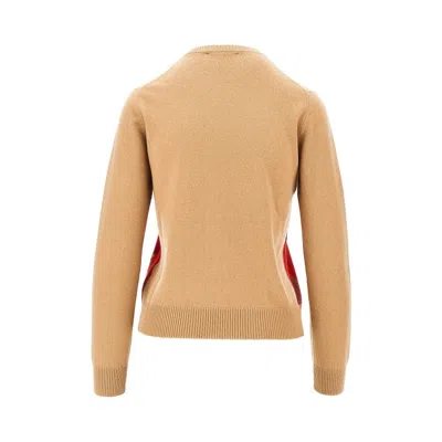 Ballantyne Argyle-pattern Cashmere Sweater In Beige