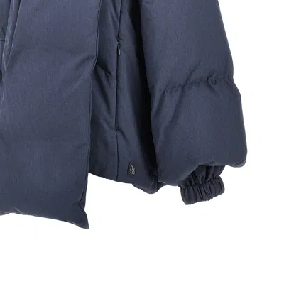 Bacon W Air Fold Down Jacket In Blue