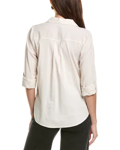 Splendid Woven Button-down Shirt In White