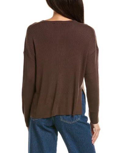 Splendid Frankie Cashmere-blend Sweater In Brown