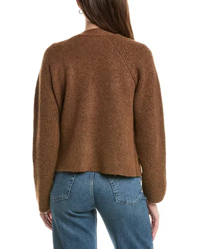 Michael Stars Drea Open Cardigan In Brown