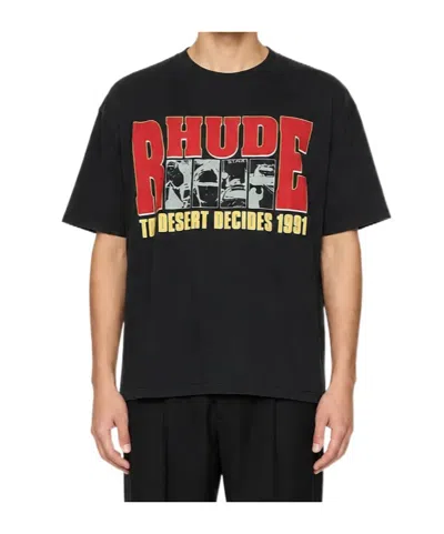 Rhude Desert Decides Graphic Tee In Black