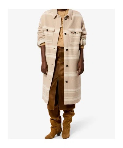 Isabel Marant Étoile Djila Striped Coat In Multi