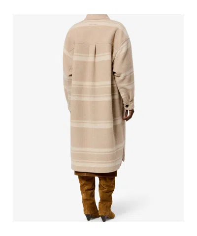Isabel Marant Étoile Djila Striped Coat In Multi