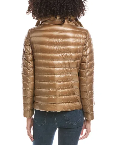 Herno Down Puffer Jacket In Orange