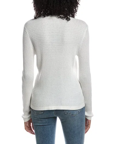 Cabi Henley Pullover T-shirt In White