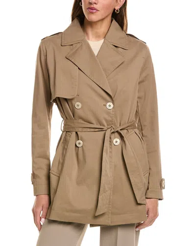 Fleurette Trench Coat In Brown