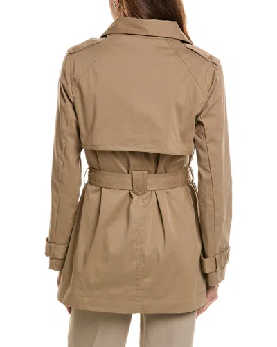 Fleurette Trench Coat In Brown