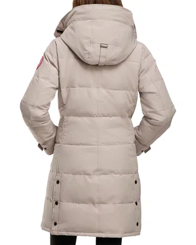 Canada Goose Solid Color Down Jacket In Gray