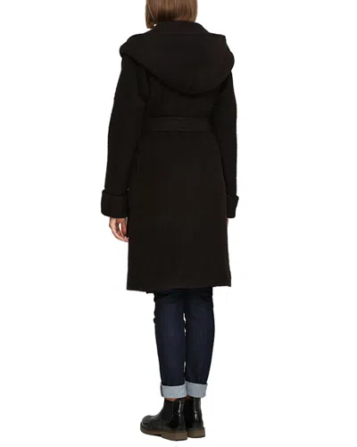 Florens Wool-blend Coat In Black