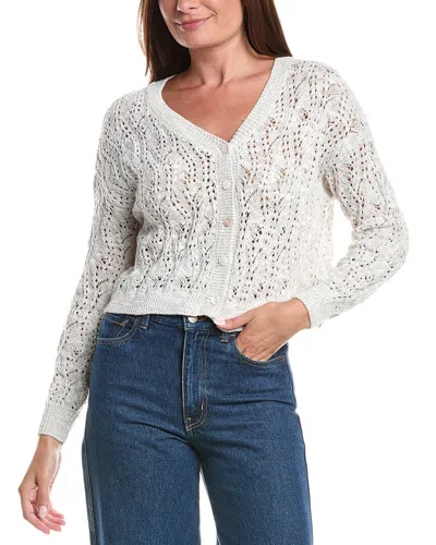 Splendid Beach Shell Button Cardigan In Neutral