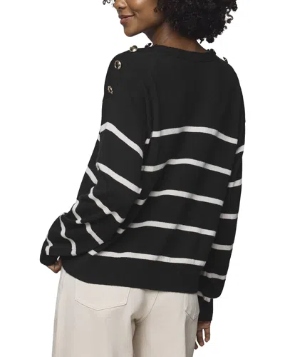Splendid Stephanie Stripe Sweater In Black